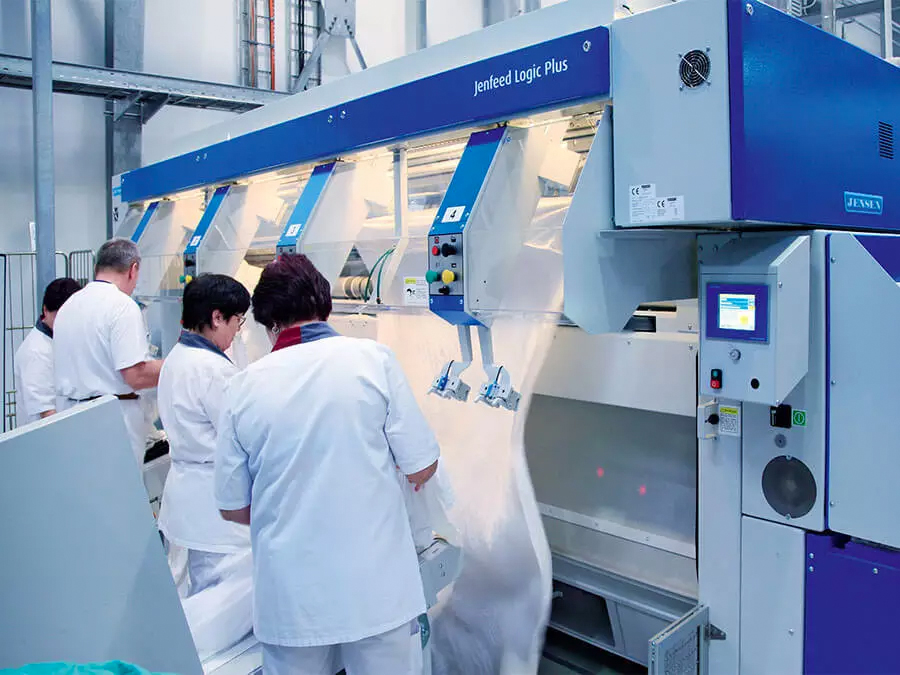 Logic Plus Multi-purpose feeder-main jensen-tullis laundry solutions automated industrial laundry equipment